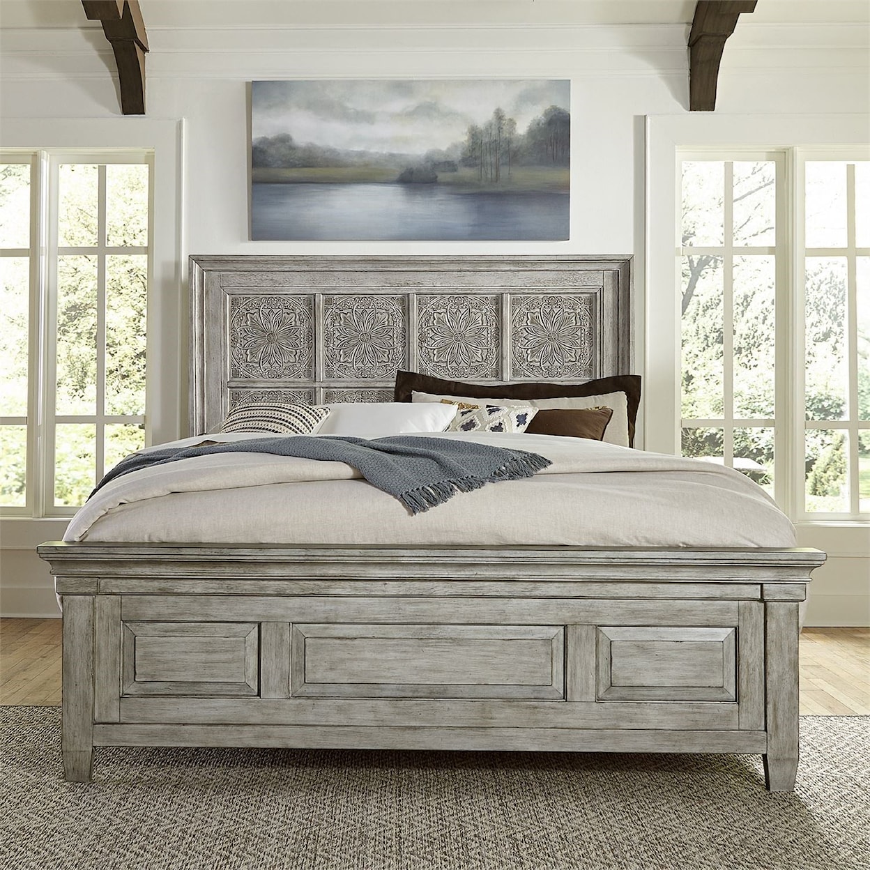 Liberty Furniture Heartland Queen Panel Bed