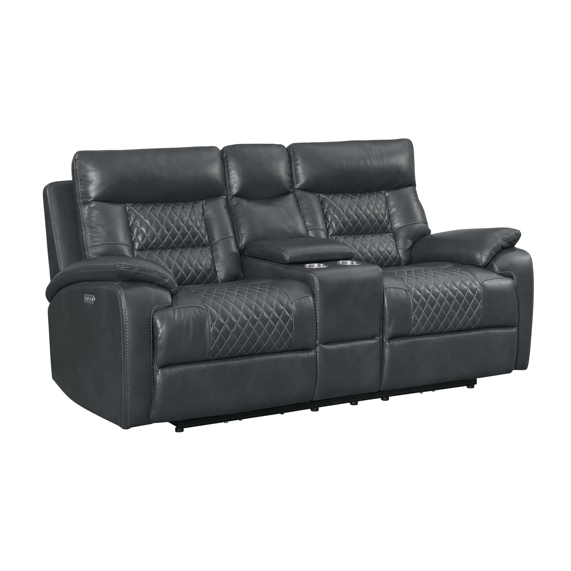 Elements International  Power Reclining Loveseat
