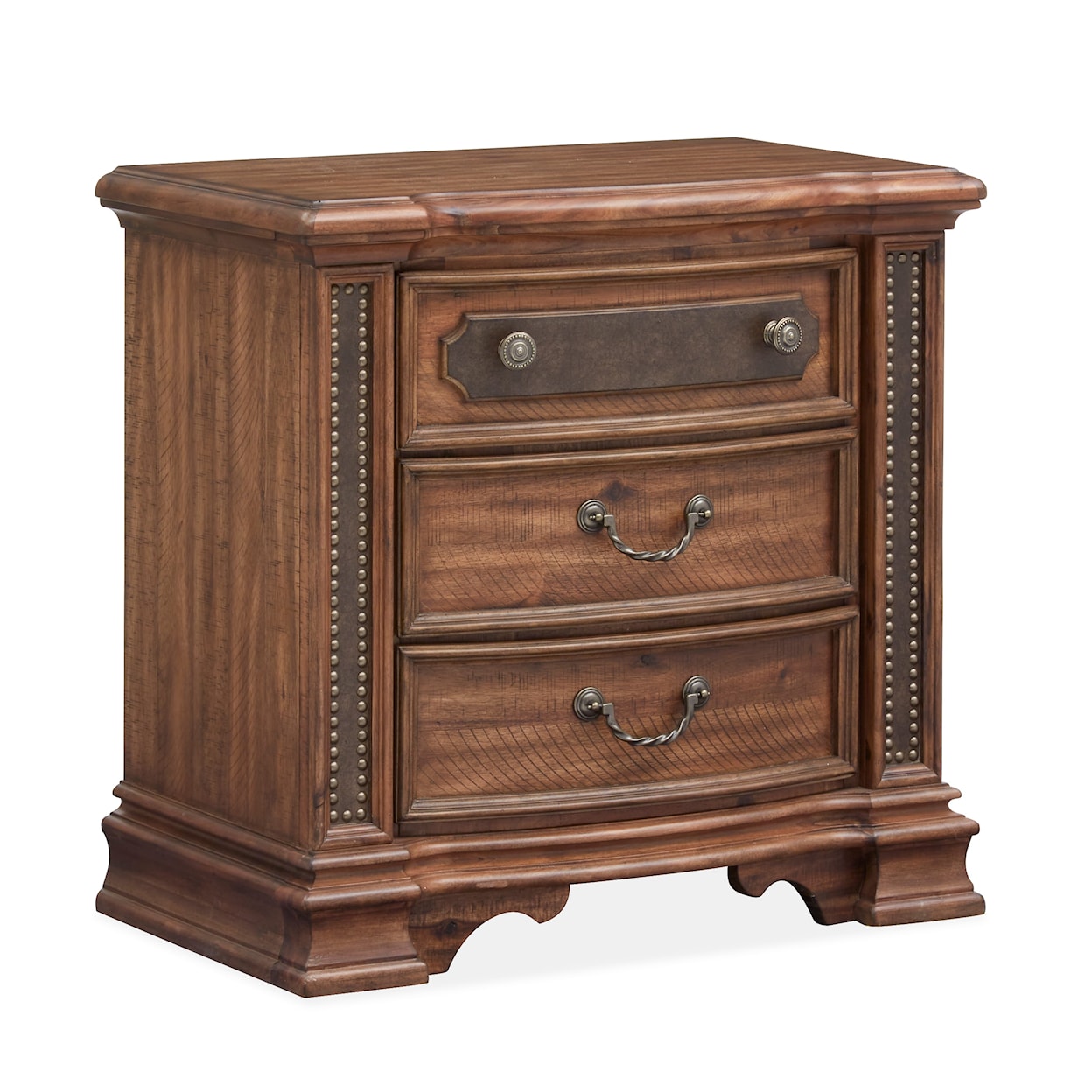 Magnussen Home Lariat Bedroom 3-Drawer Nightstand 