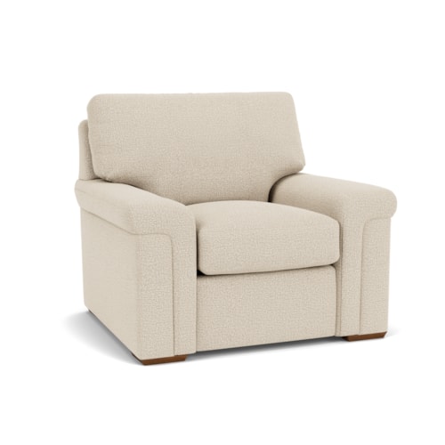 Casual Chair with Pillow Arms