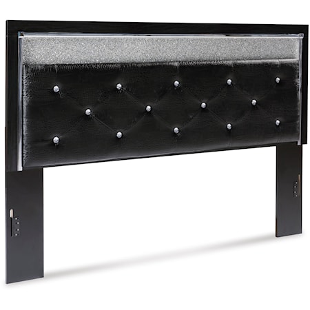 Glam King/Cal King Uph Panel Headboard