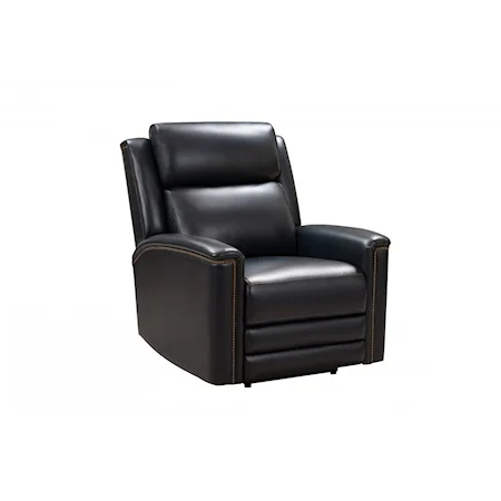 Transitional Power Recliner with Power Headrest and Power Lumbar