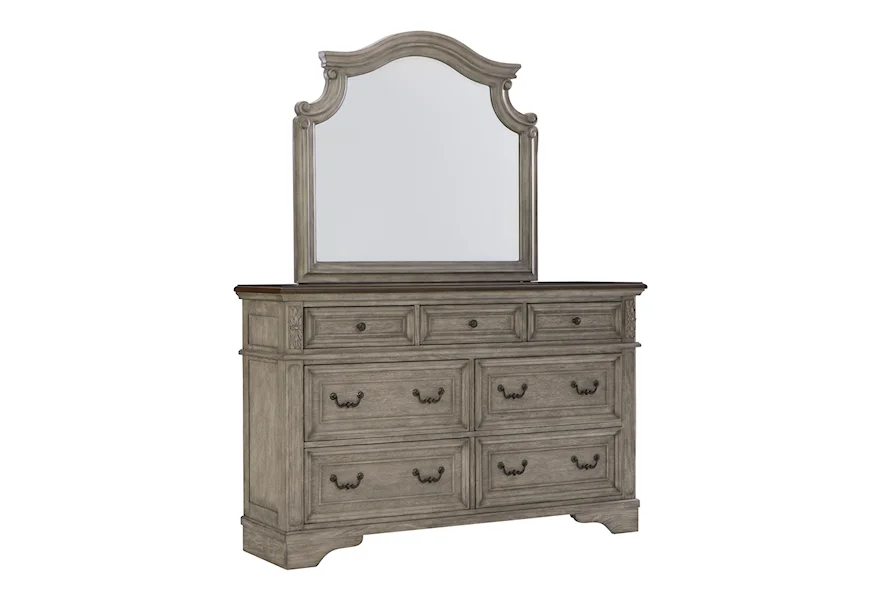 Lodenbay Dresser and Mirror by Signature Design by Ashley at Sam Levitz Furniture