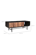 Moe's Home Collection Jackson Contemporary Sideboard with Solid Sheesham Doors