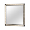 Global Furniture Rivera Dresser Mirror with Gold and Black Trim