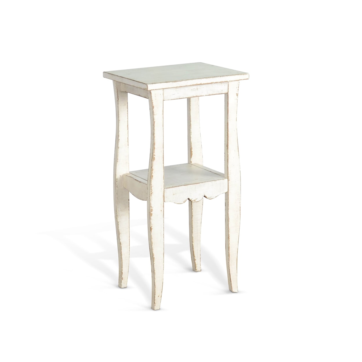 Sunny Designs Marina White Sand Side Table