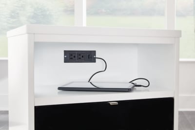 Signature Design by Ashley Gardoni Coffee Table And 2 Chairside End Tables