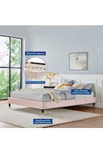 Modway Harlow Full Performance Velvet Platform Bed Frame