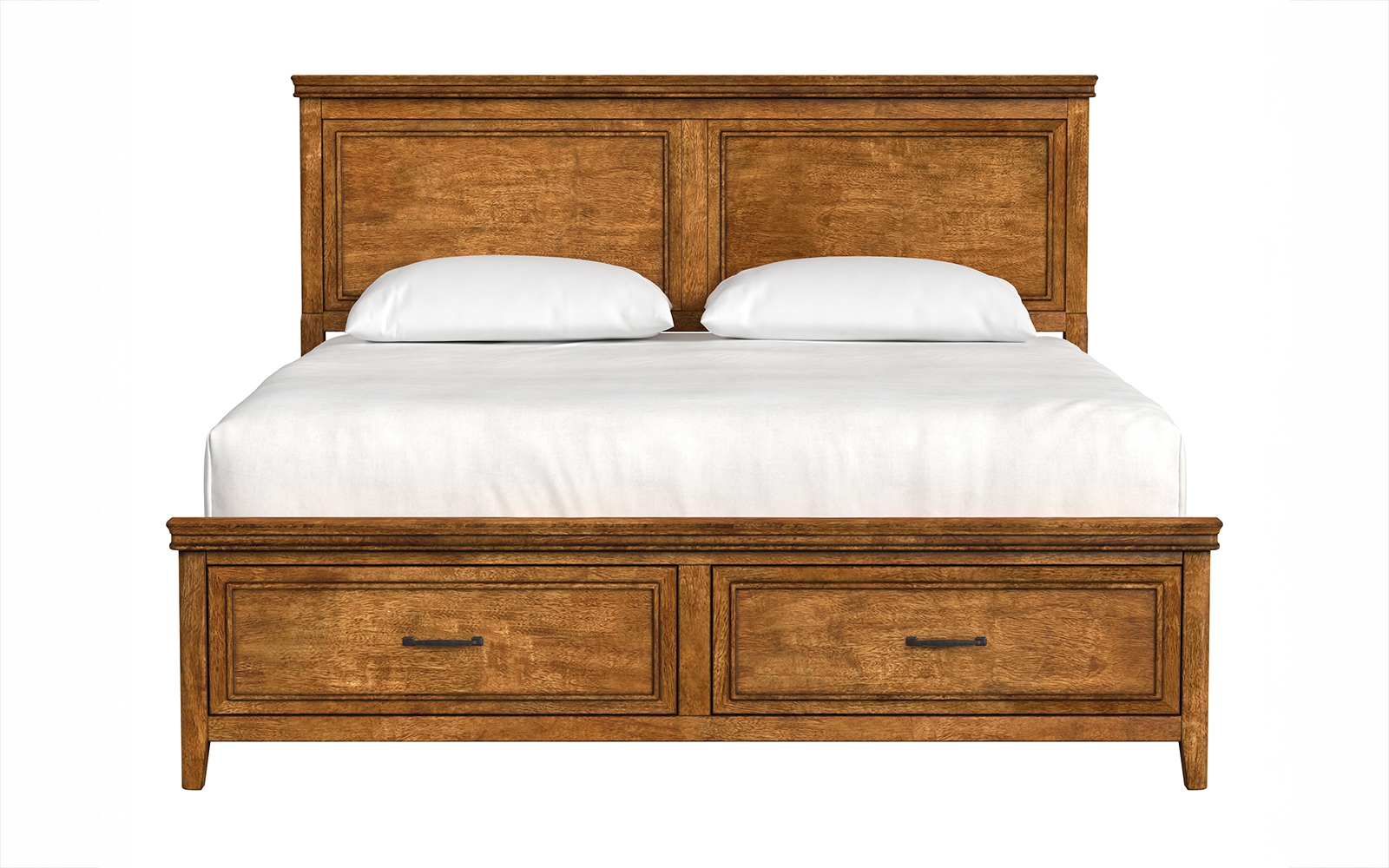 Queen Panel Storage Bed