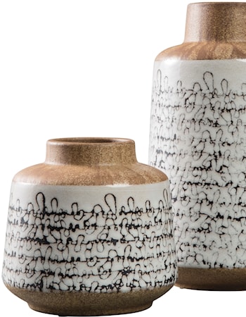 Meghan Tan/Black Vase Set