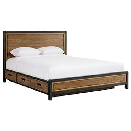 King Panel Storage Bed