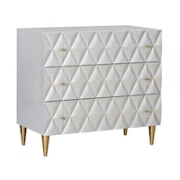 Glam 3-Drawer Console Cabinet