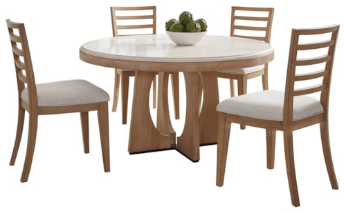 Transitional 5-Piece Dining Set