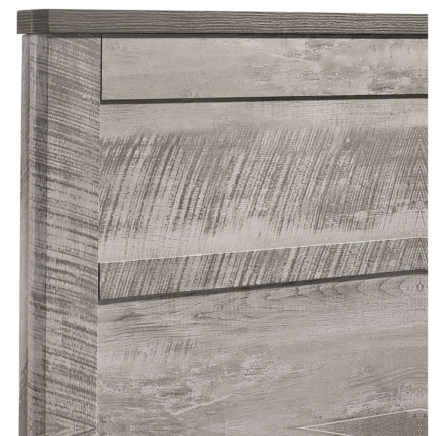 Elements International Millers Cove- King Panel Bed