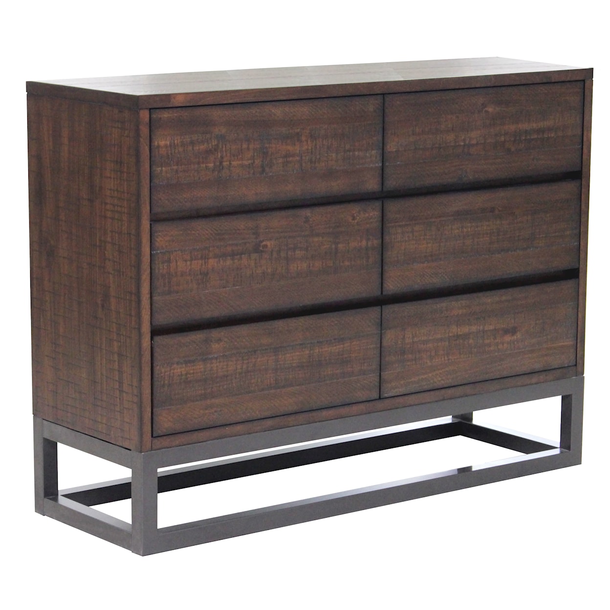 Accentrics Home Accents Modern Industrial 6 Drawer Dresser