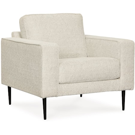 Contemporary Accent Chair with Metal Legs
