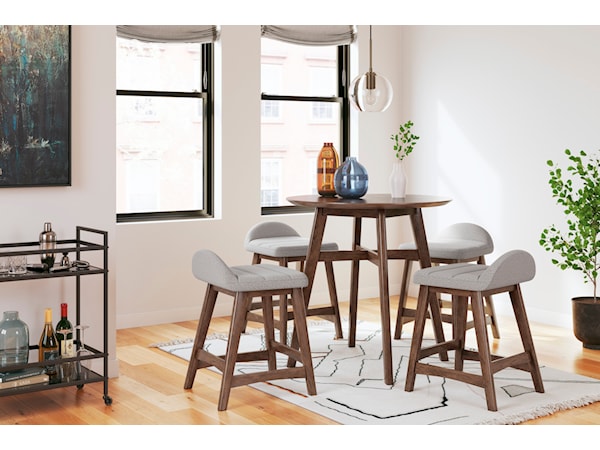 5-Piece Counter Height Dining Set