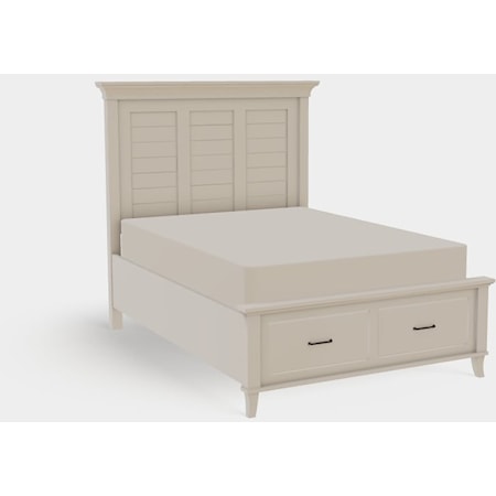 Full Footboard Storage Bed