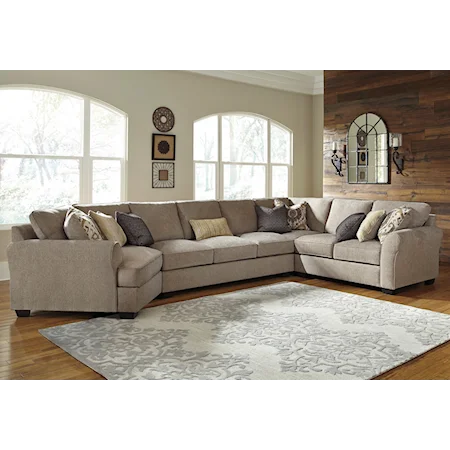 4-Piece Sectional with Cuddler