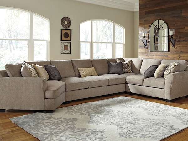 4-Piece Sectional with Cuddler