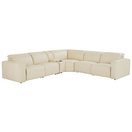 L-Shaped Sectional with Console Table