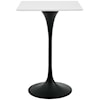 Modway Lippa 28" Square Top Bar Table