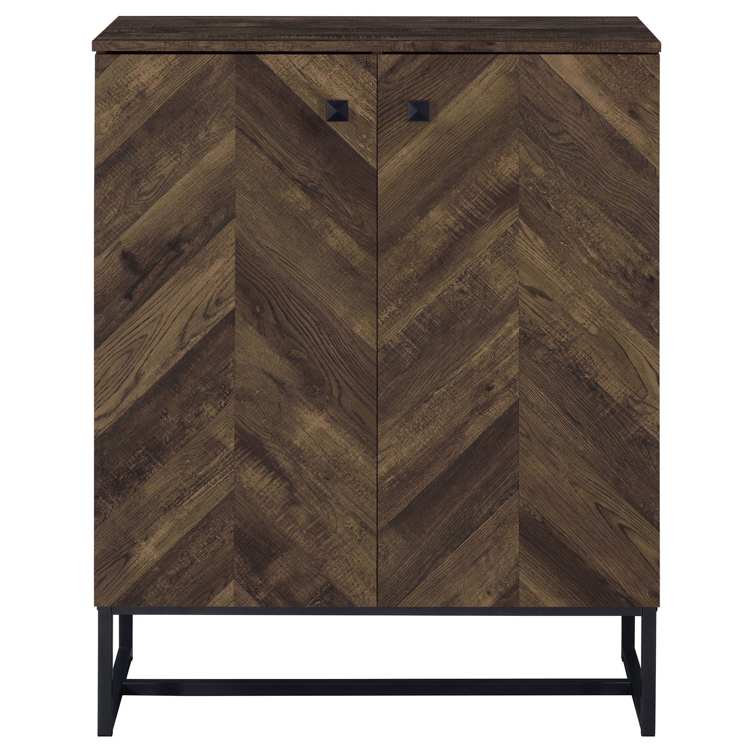 CAROL 2 DOOR RUSTIC OAK ACCENT | CABINET