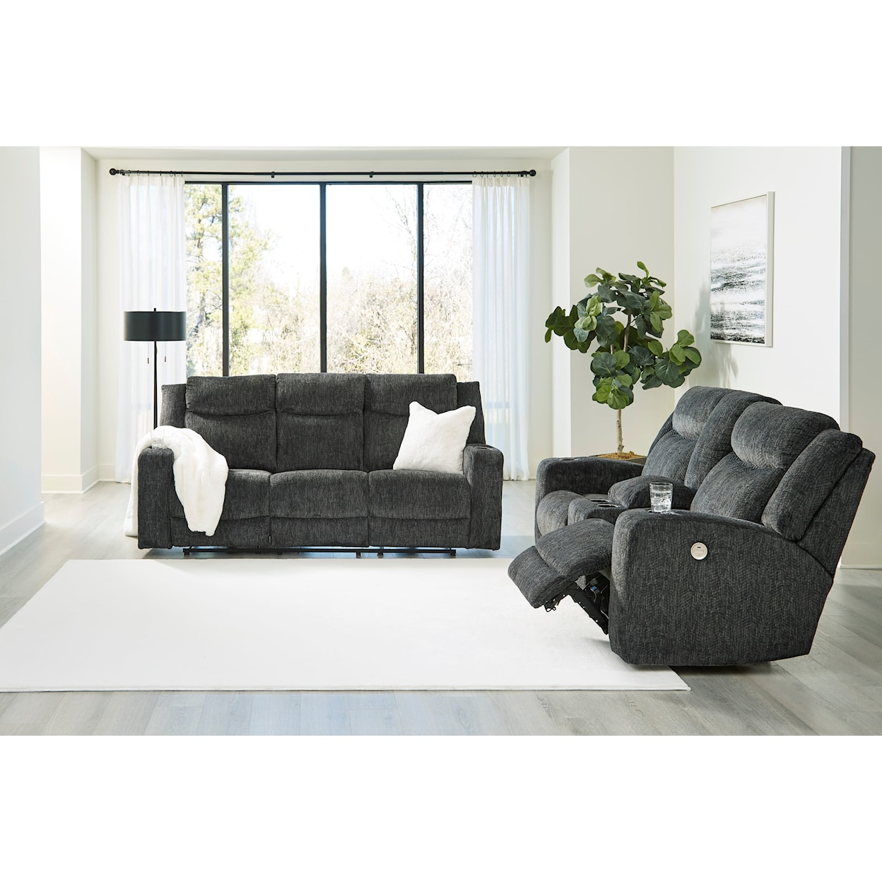 Ashley Furniture Signature Design Martinglenn Power Reclining Living Room Set