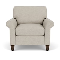 Casual Style Rolled Arm Chair