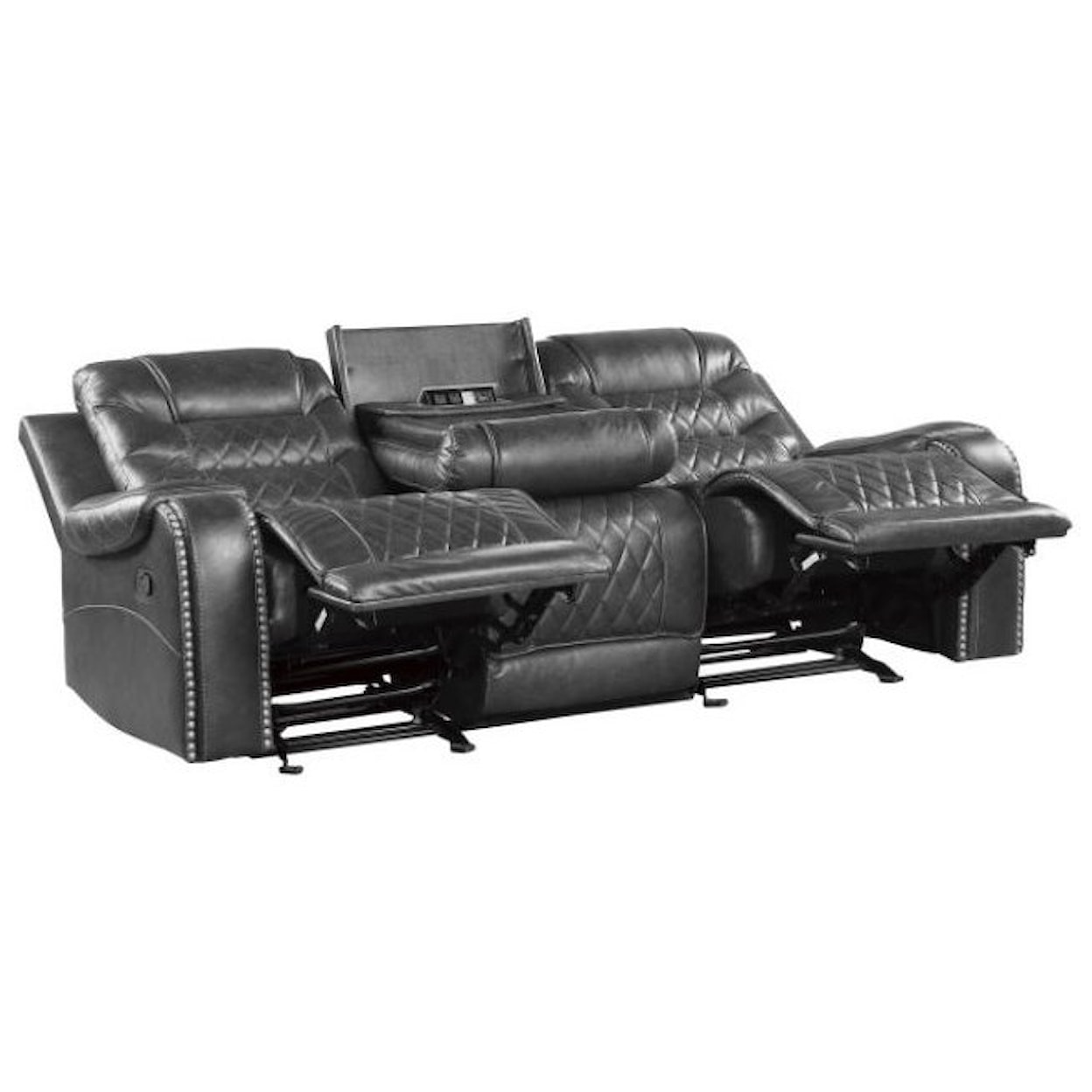 Homelegance Furniture Putnam Double Reclining Sofa