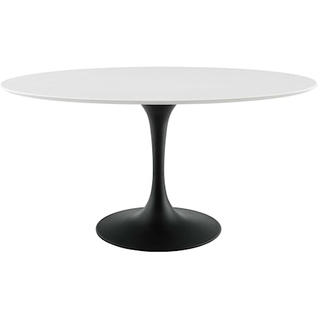 60" Oval Top Dining Table