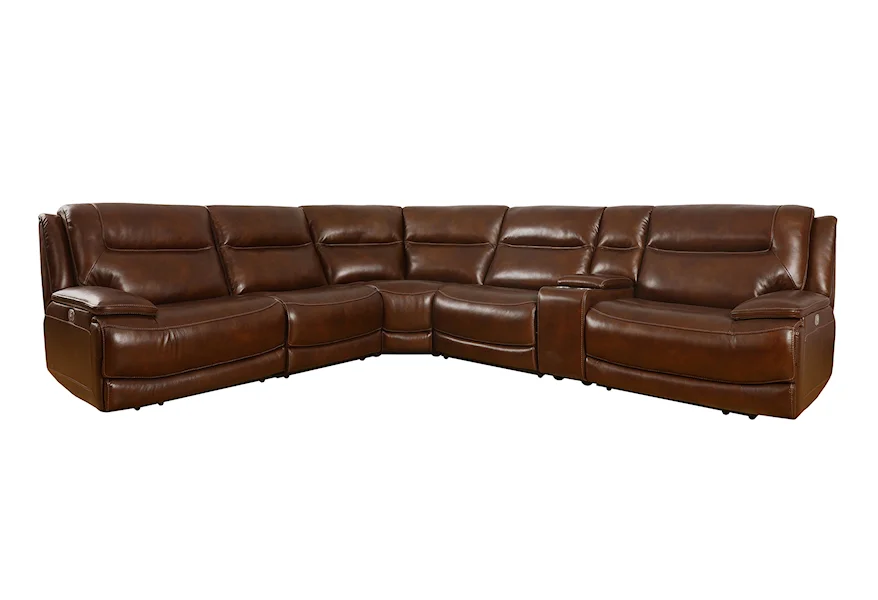 Colossus - Napoli Brown Power Sectional by Parker Living at Galleria Furniture, Inc.