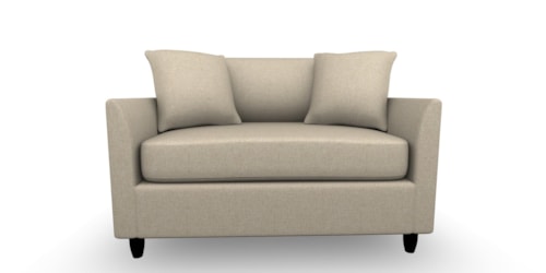 Contemporary Chair & A Half With Memory Twin Sleeper