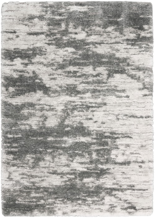 4' x 6' Charcoal/Ivory Rectangle Rug