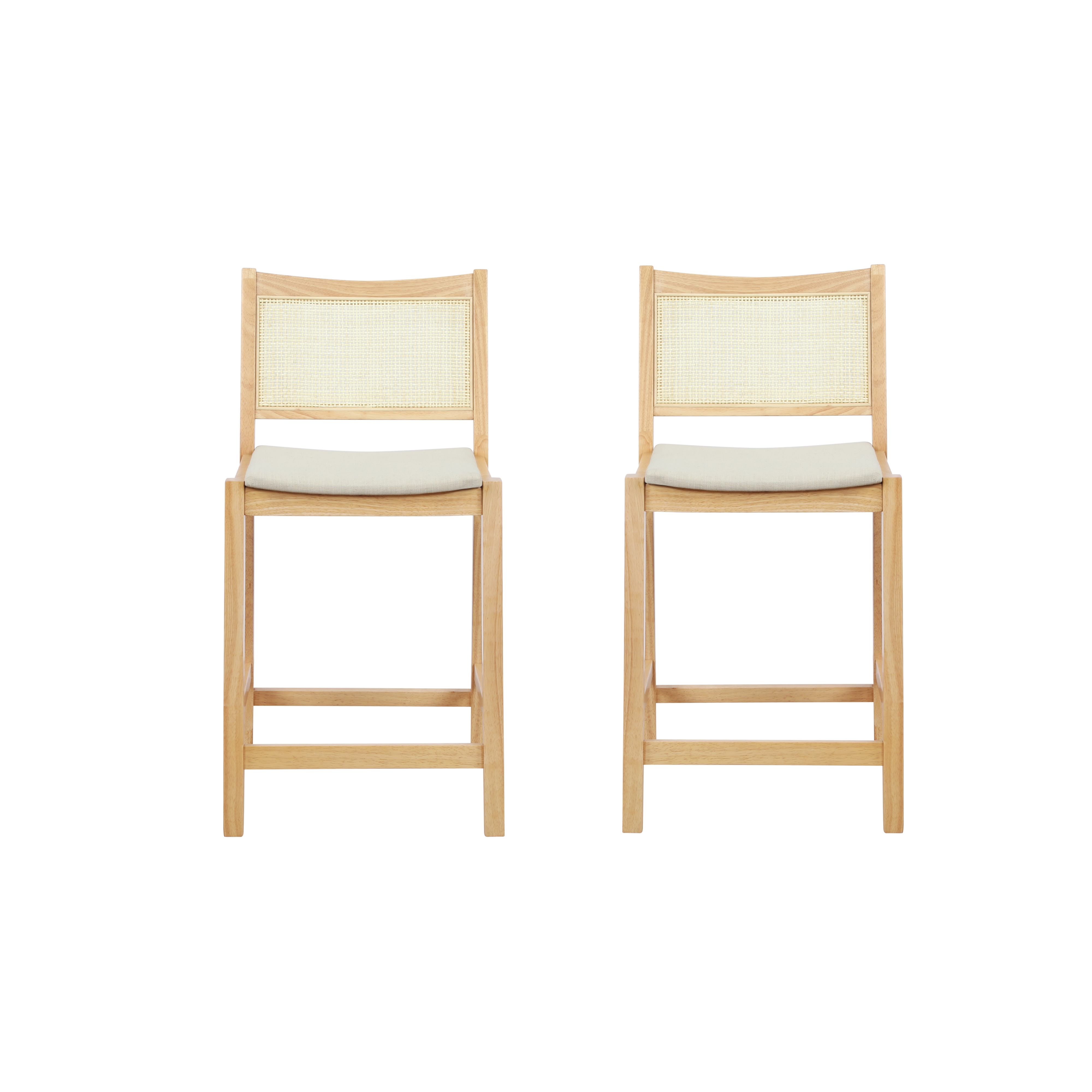 Bauer Cane Counter Height Stool