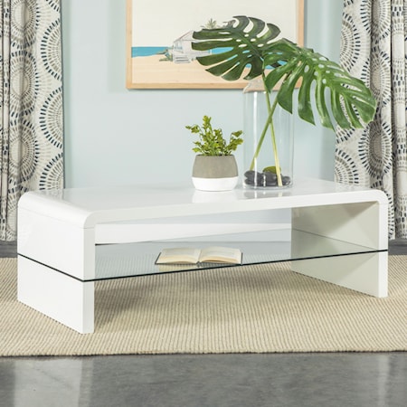 Airell Coffee Table w/ Shelf