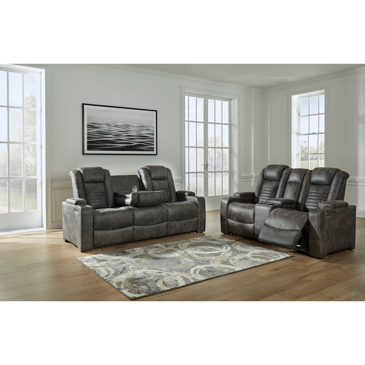 Ashley Signature Design Soundcheck Power Reclining Sofa