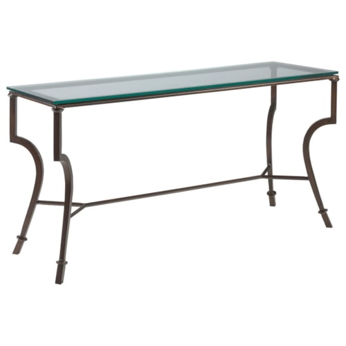 Syrah Console Table with Glass Top