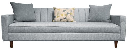 Contemporary Estate Sofa with Tapered Wood Feet