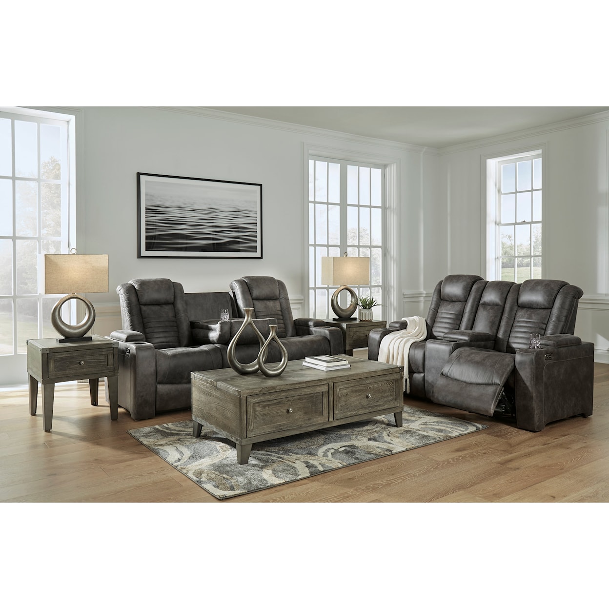 Signature Design by Ashley Soundcheck Power Reclining Sofa