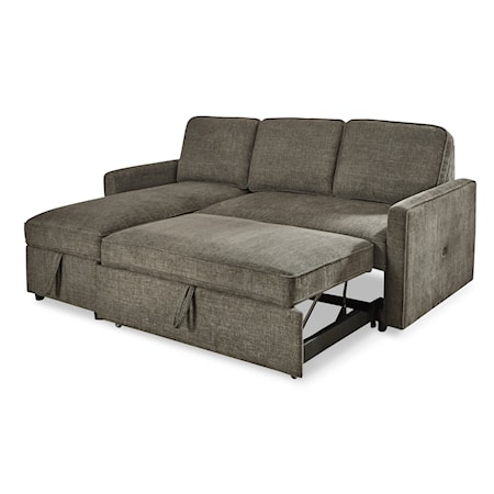 2-Piece Sectional with Pop Up Bed