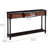 Accentrics Home Accents Black & Brown Two Tone Console Table