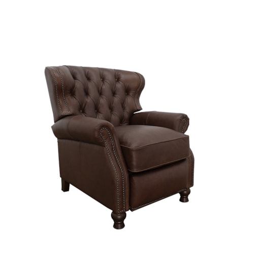 Traditional Push Back Recliner with Button Tufting