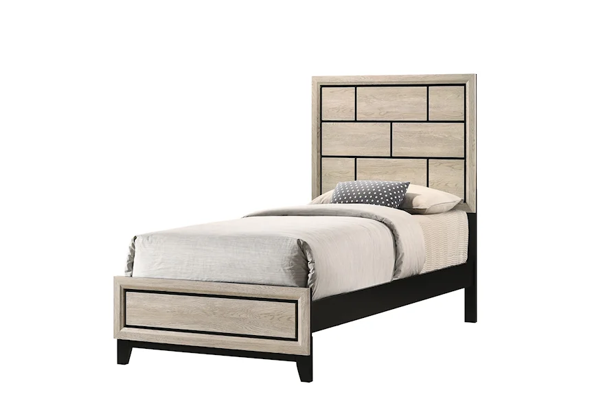 Akerson Twin Bed by Crown Mark at Pedigo Furniture
