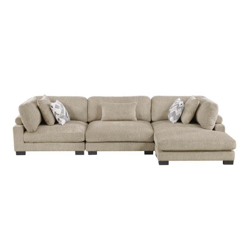3-Piece Sectional Sofa with Chaise