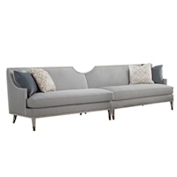 Transitional 2-Piece Sectional Sofa with Nailheads