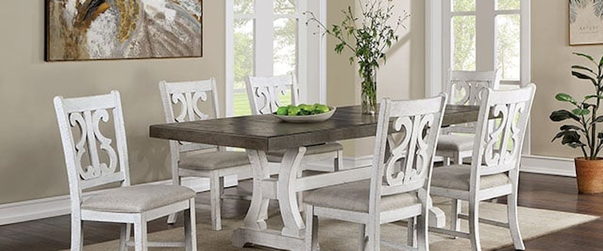 Rustic 7-Piece Dining Set