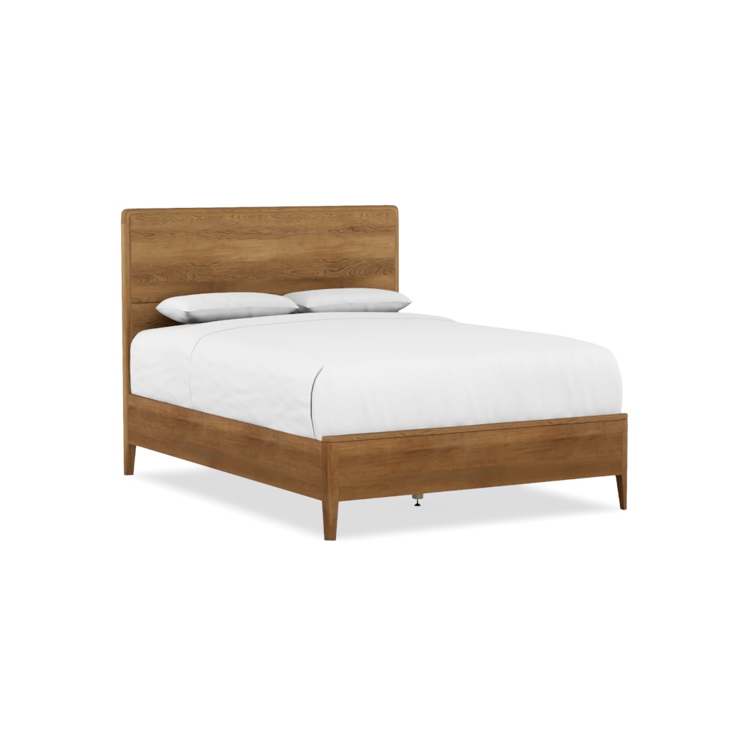 Caledon Queen Low Wood Panel Bed