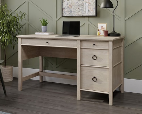 East Adara Farmhouse Single Pedestal Desk