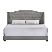 Transitional Rhyan Queen Upholstered Bed